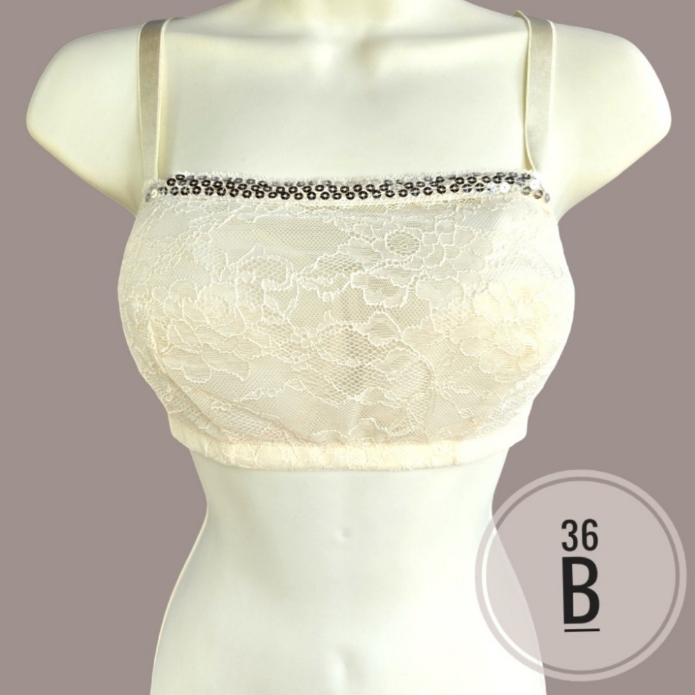 Women's Amoureuse‎ Lace Bra - Beige - NWOT - 36B